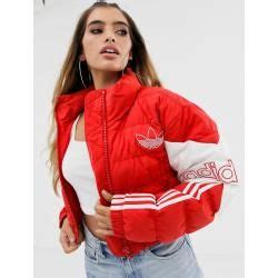 rote adidas steppjacke|Rot .